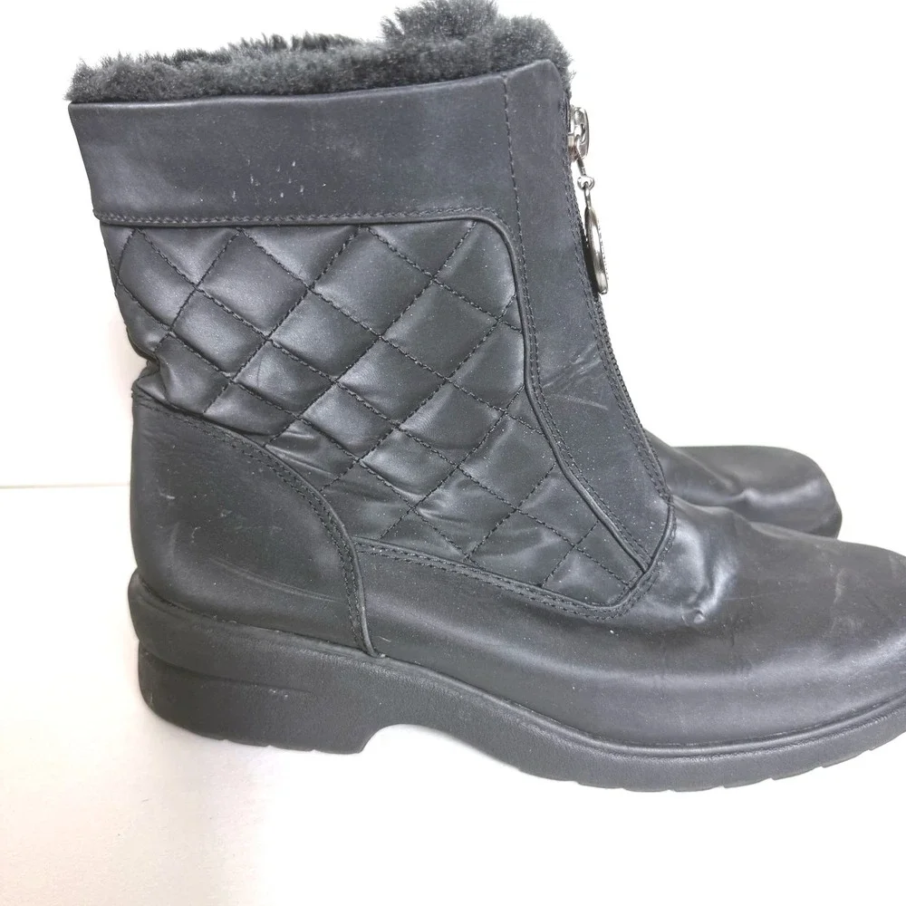Boston Accent Women's 8M Black Waterproof Ankle‎ Boots  Lined Winter